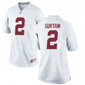 Women's Alabama Crimson Tide #2 Patrick Surtain II White Game NCAA College Football Jersey 2403GKDN2